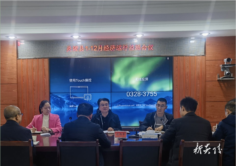 炎陵县召开1-12月经济运行监测会议