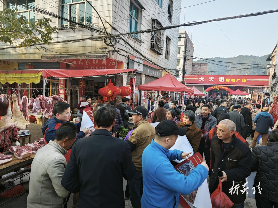 炎陵县十都镇：“赏年画 过大年” 集市添彩年味浓