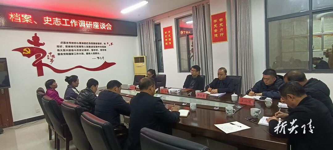 县委办开展档案、史志调研工作
