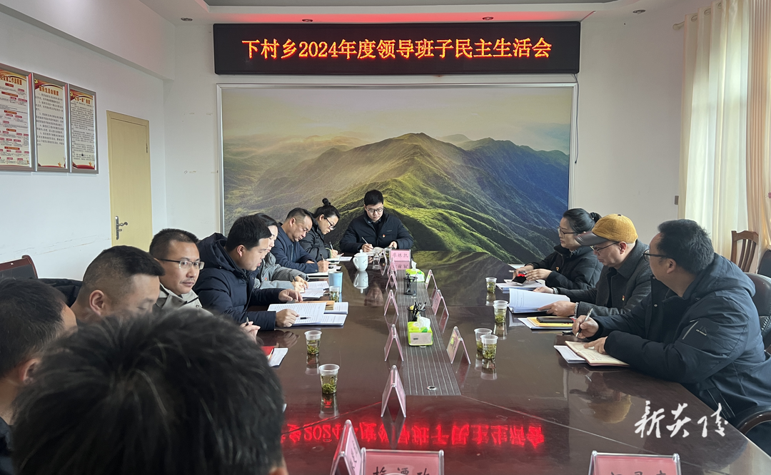 炎陵县下村乡召开2024年度领导干部民主生活会