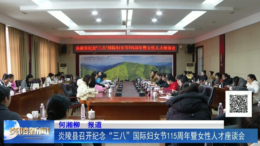 炎陵县召开纪念“三八”国际妇女节115周年暨女性人才座谈会