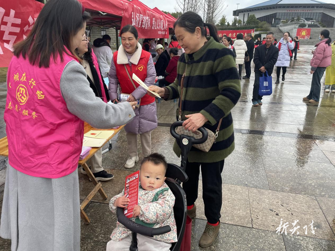 炎陵县妇联开展“3·5”学雷锋志愿服务暨“三八”维权周宣传活动