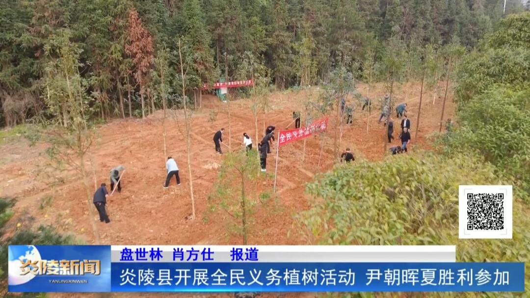 炎陵县开展全民义务植树活动 尹朝晖夏胜利参加