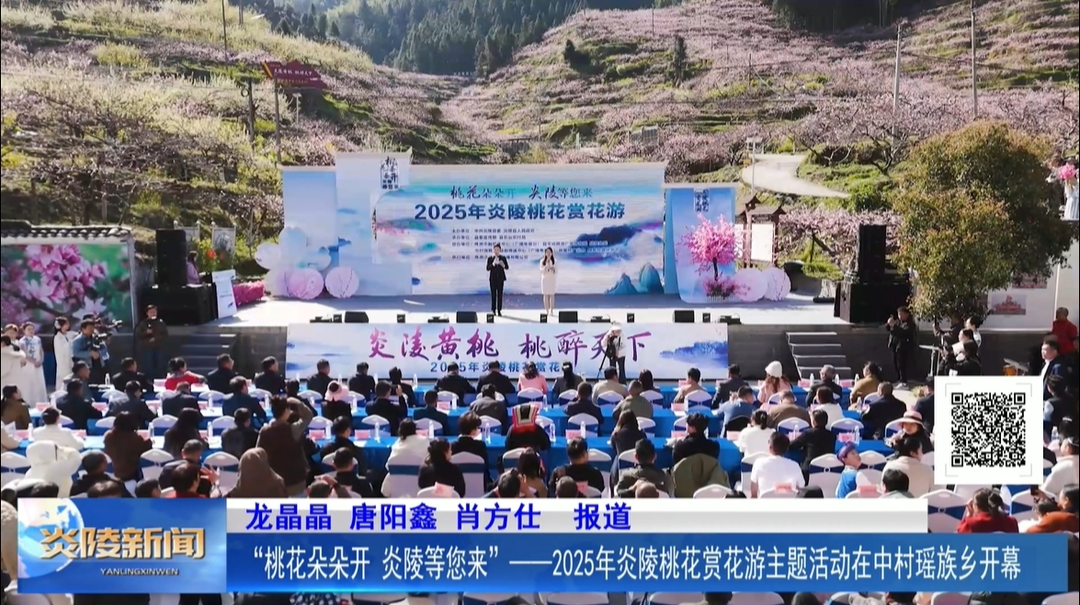 “桃花朵朵开 炎陵等您来”——2025年炎陵桃花赏花游主题活动在中村瑶族乡开幕