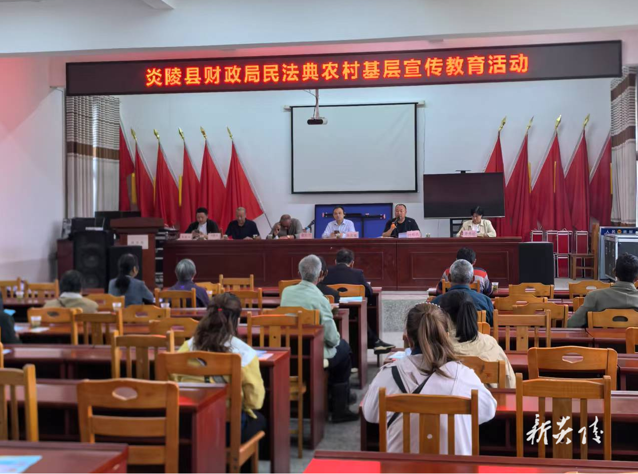 炎陵县财政局开展法治宣传教育活动 筑牢乡村振兴法治根基