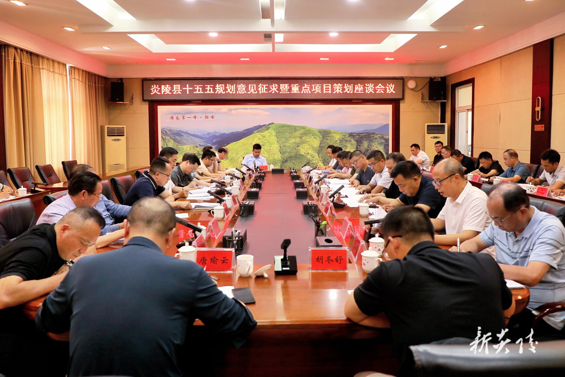 ​ 图文丨尹朝晖主持召开炎陵县“十五五”规划意见征求暨重点项目策划座谈会