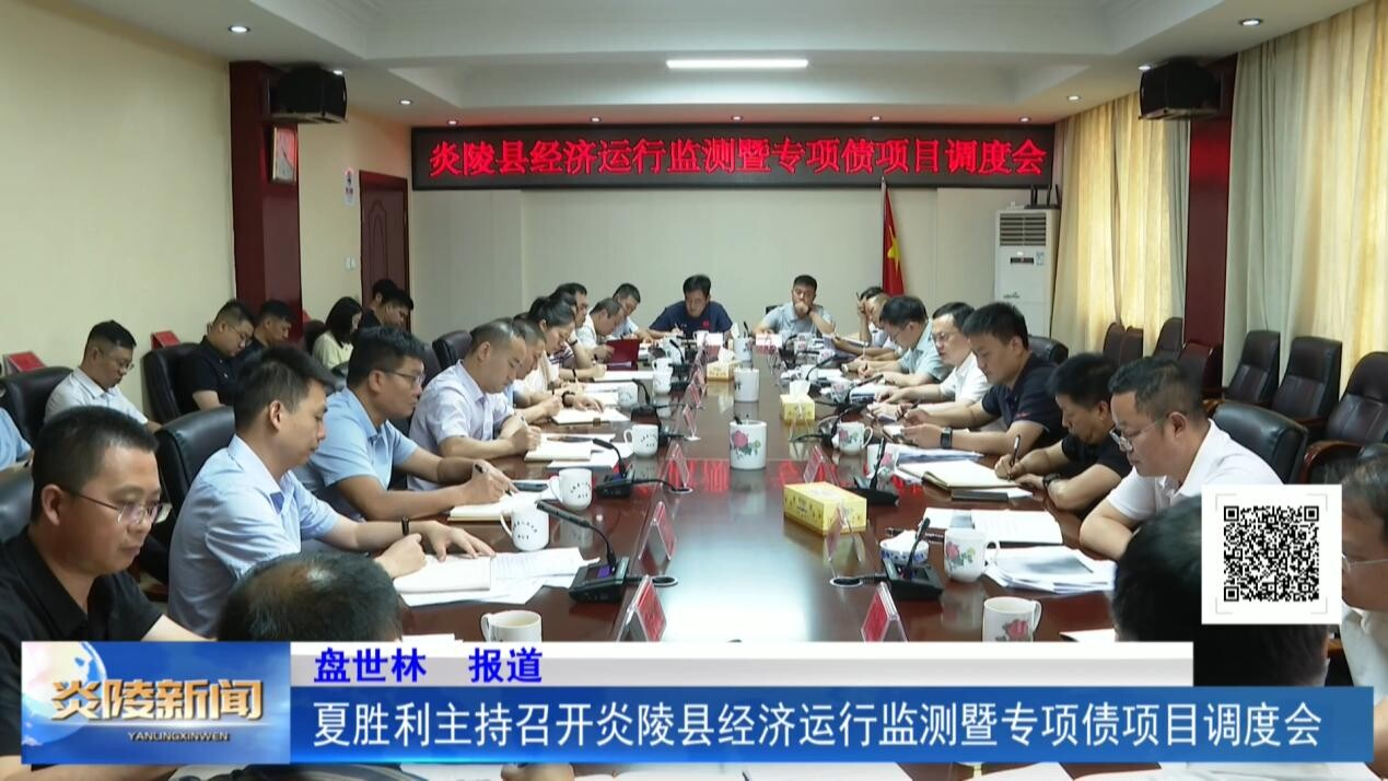 夏胜利主持召开炎陵县经济运行监测暨专项债项目调度会