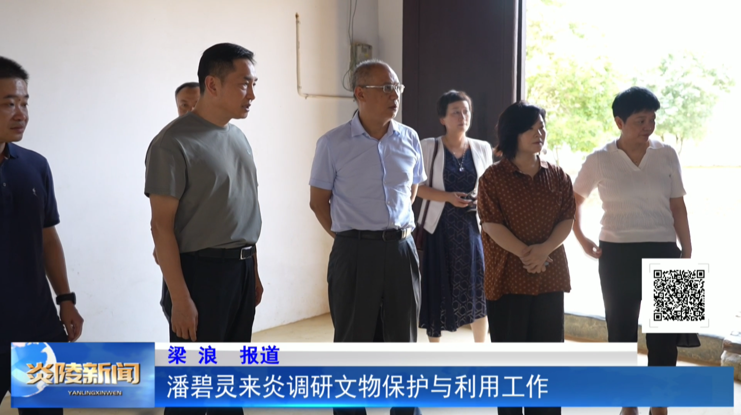 潘碧靈來炎調(diào)研文物保護(hù)與利用工作