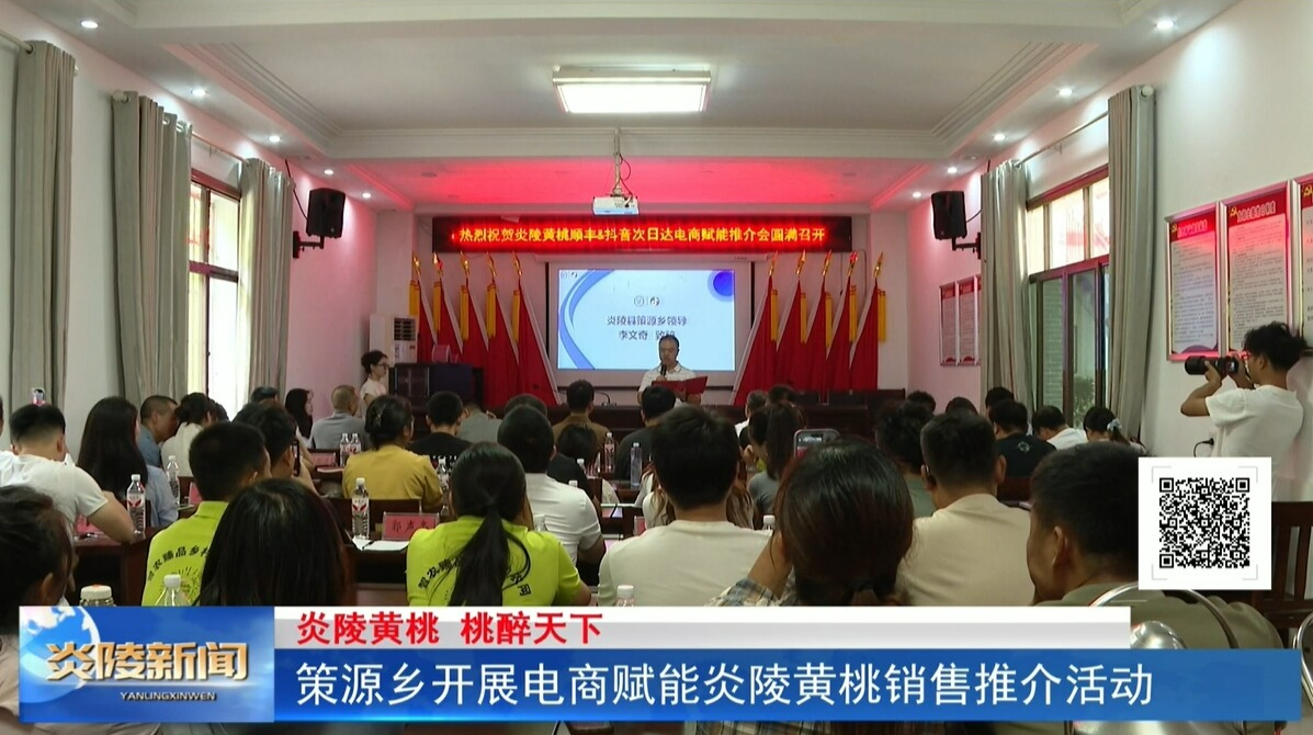 策源乡开展电商赋能炎陵黄桃销售推介活动