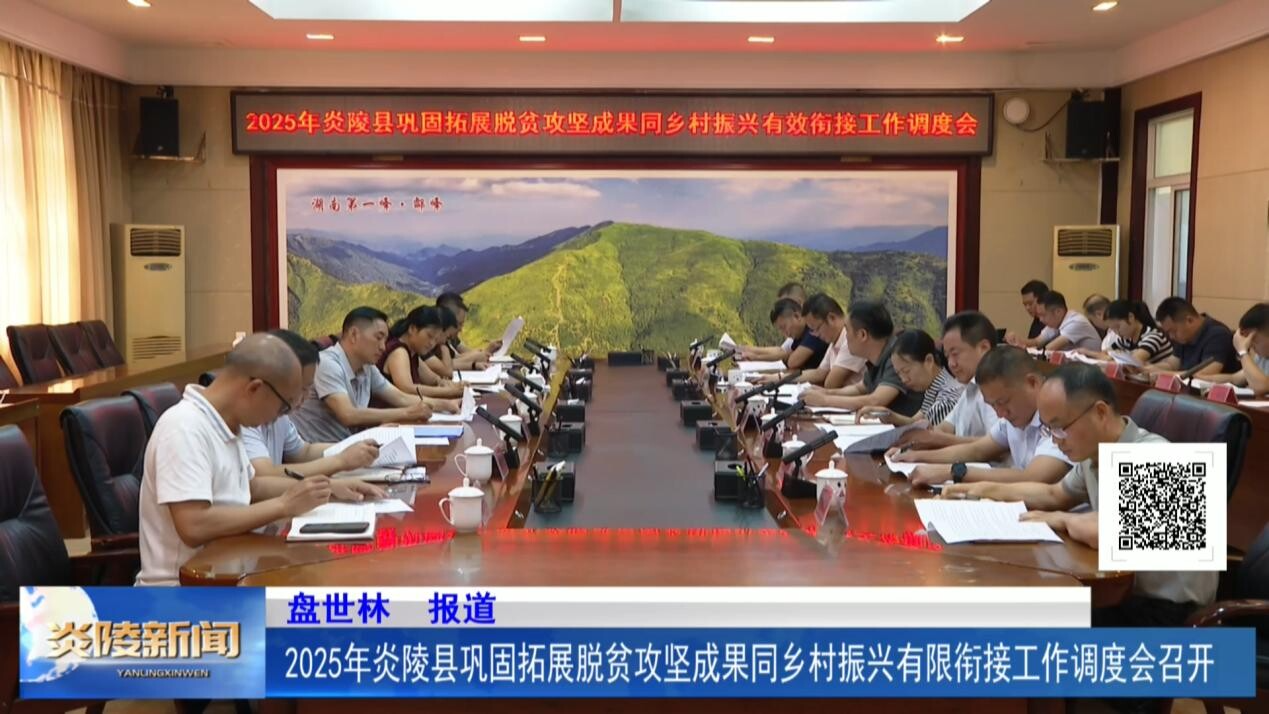 2025年炎陵县巩固拓展脱贫攻坚成果同乡村振兴有效衔接工作调度会召开