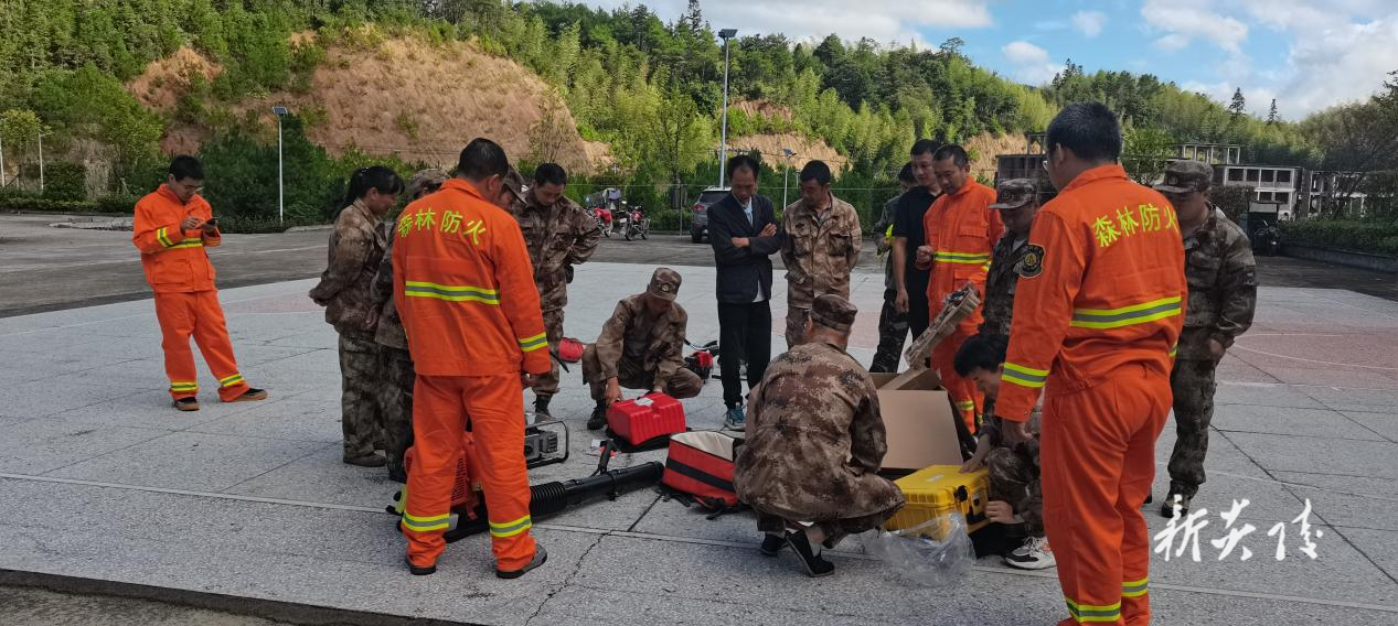 炎陵县大院国有林场开展森林防灭火“131”机制培训演练