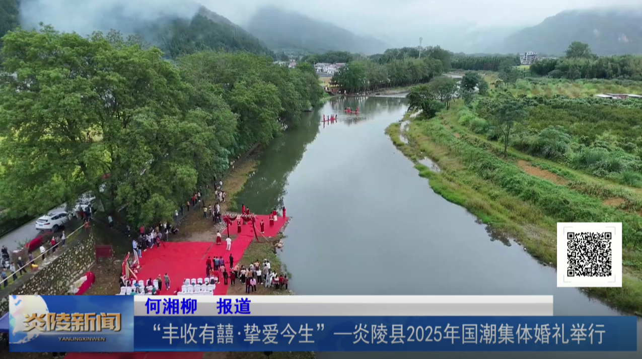 “丰收有囍·挚爱今生”—炎陵县2025年国潮集体婚礼举行