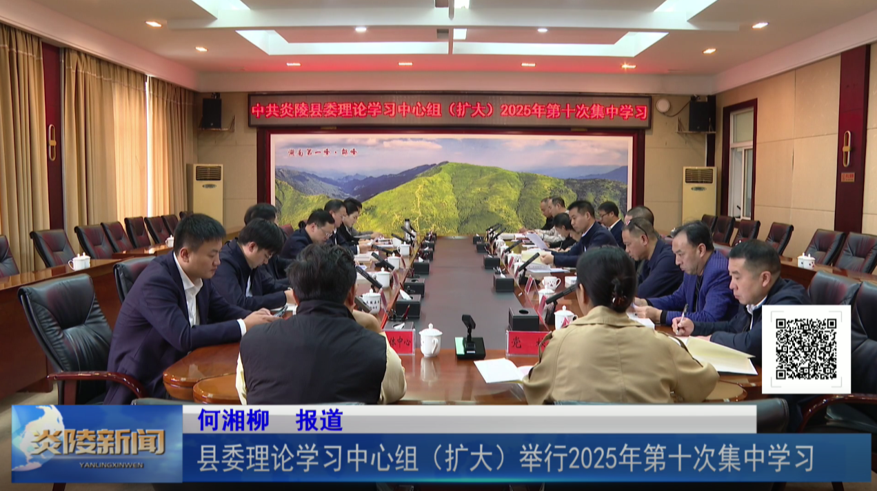 县委理论学习中心组（扩大）举行2025年第十次集中学习
