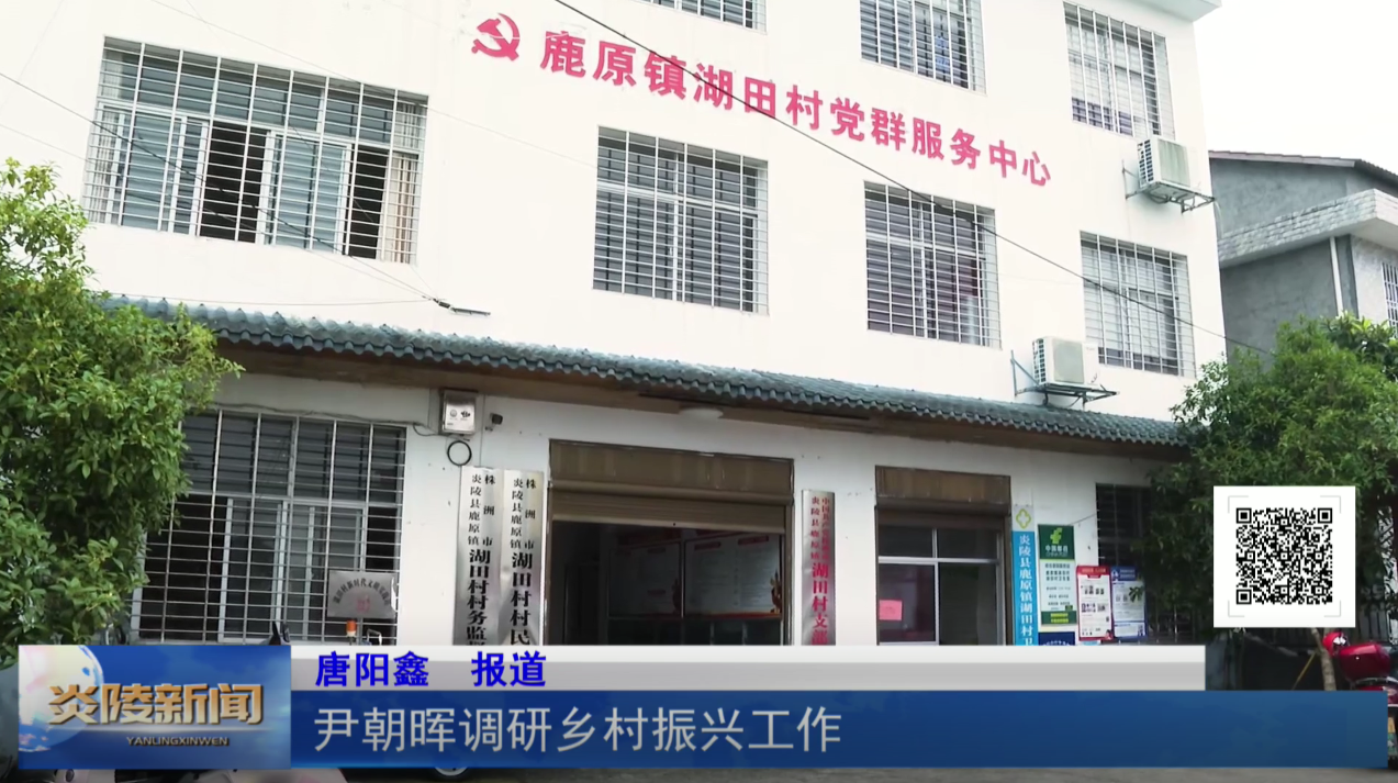 尹朝晖调研乡村振兴工作