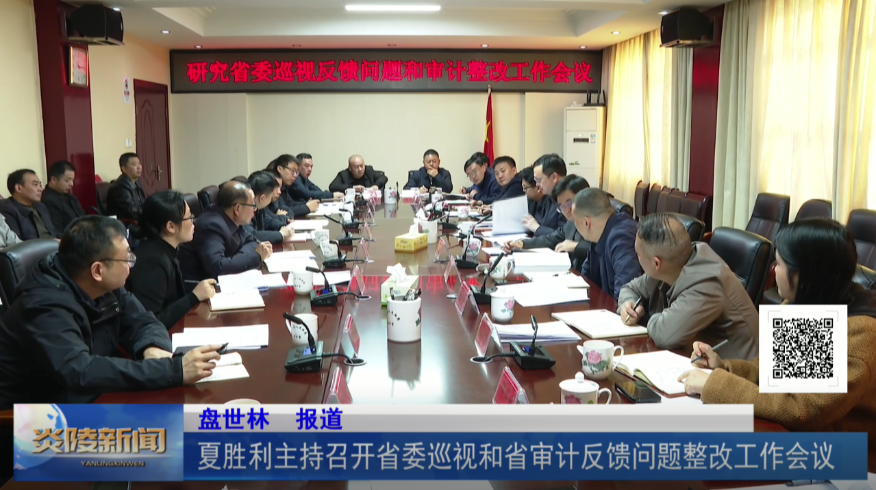 夏胜利主持召开省委巡视和省审计反馈问题整改工作会议