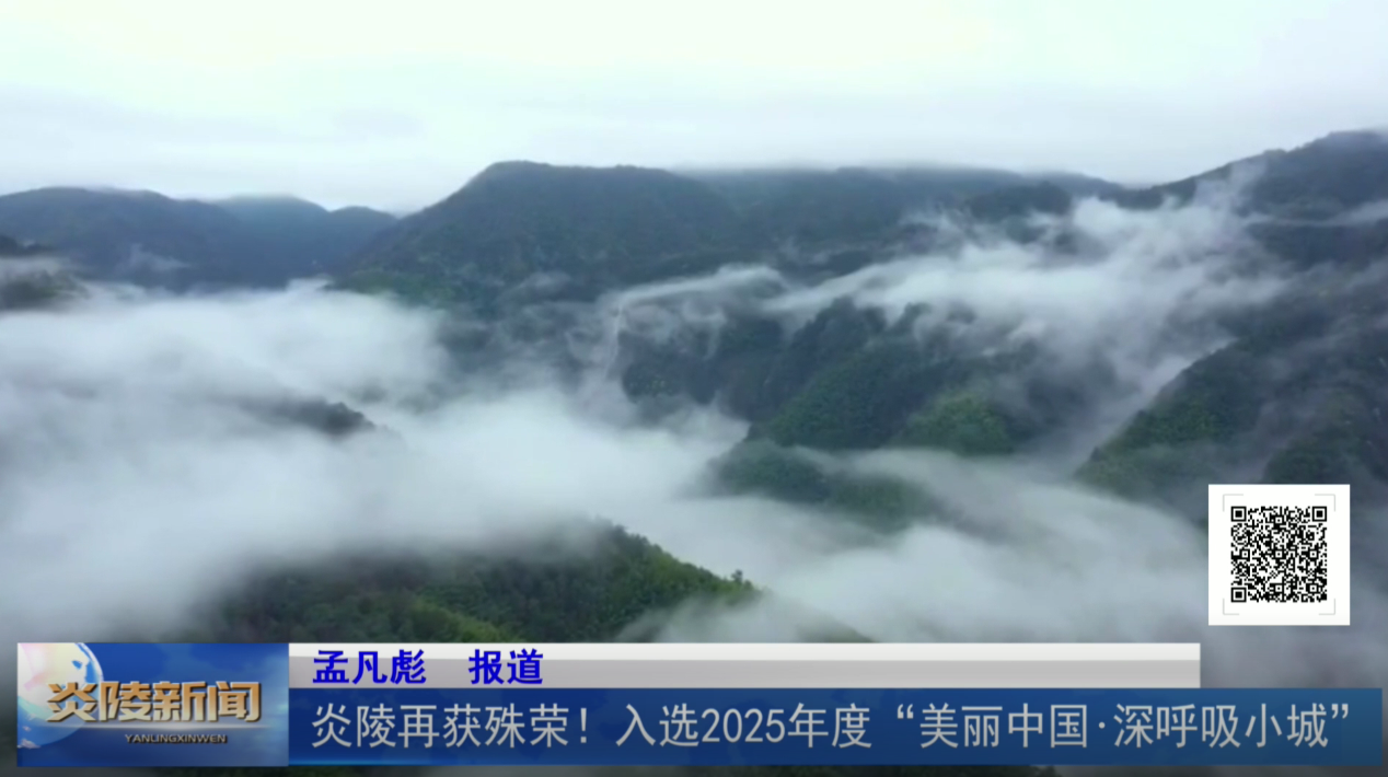 炎陵再获殊荣！入选2025年度“美丽中国·深呼吸小城”