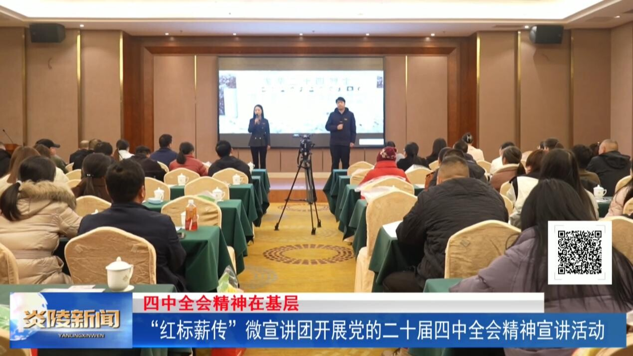 “红标薪传”微宣讲团开展党的二十届四中全会精神宣讲活动