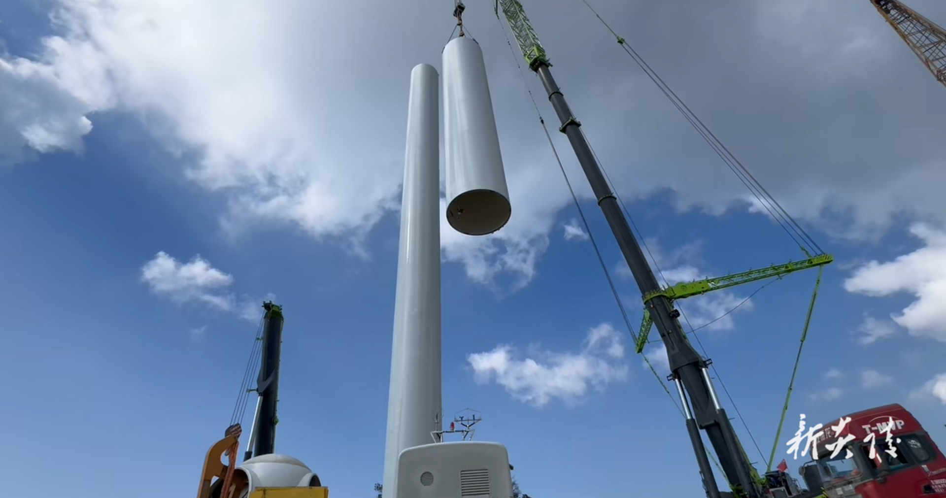 全市海拔最高风机在炎陵完成吊装