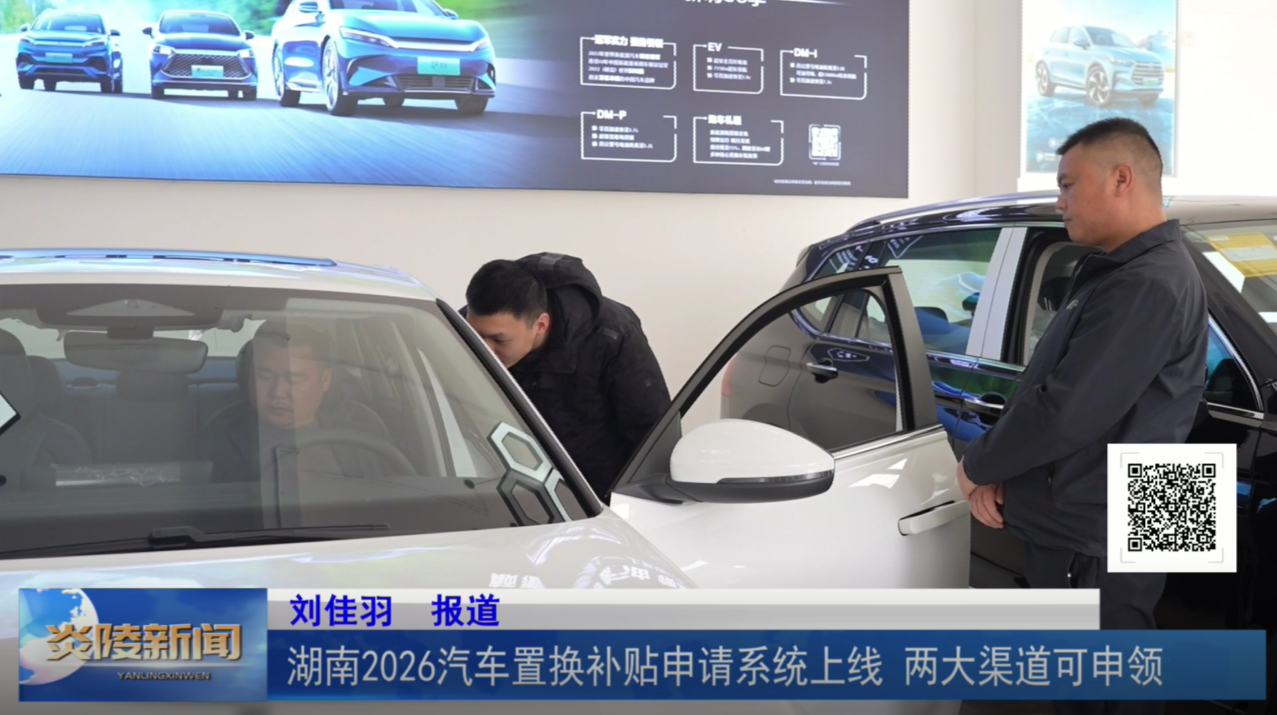 湖南2026汽车置换更新补贴申请系统上线 两大渠道可申领