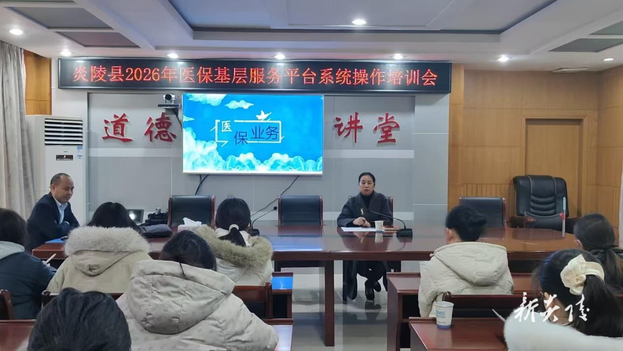 炎陵县开展医保基层服务平台系统实操培训