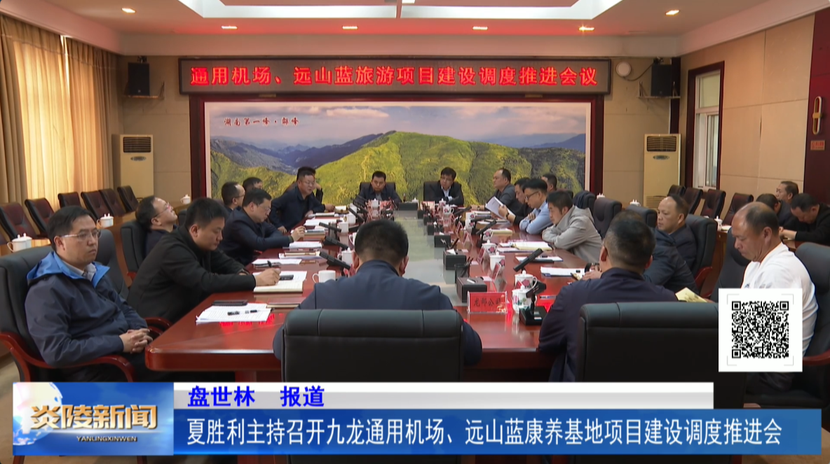 夏胜利主持召开九龙通用机场、远山蓝康养基地项目建设调度推进会
