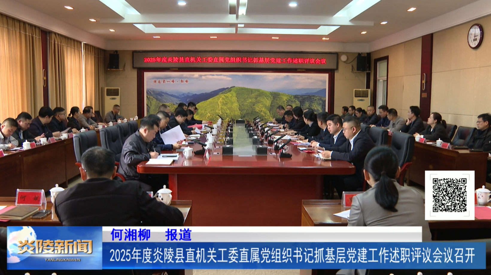 2025年度炎陵县直机关工委直属党组织书记抓基层党建工作述职评议会议召开