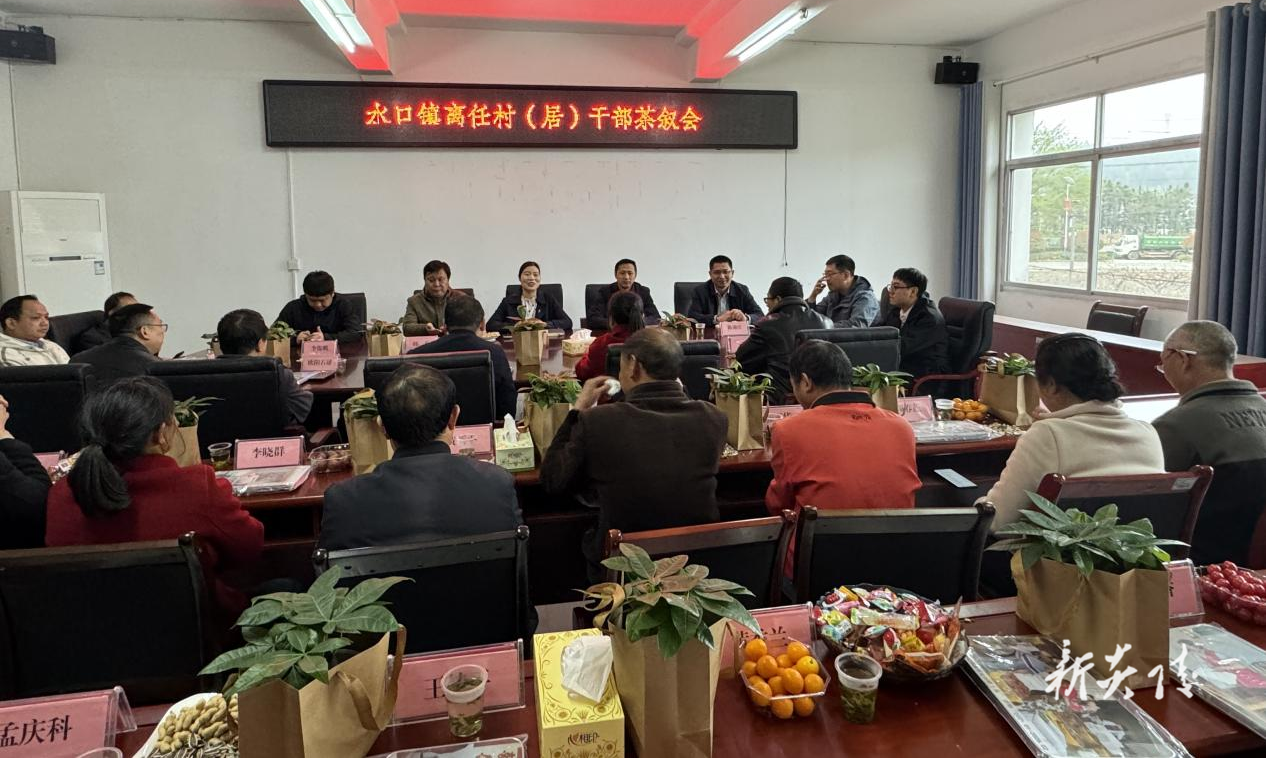 炎陵县水口镇召开离任村（居）干部茶叙会