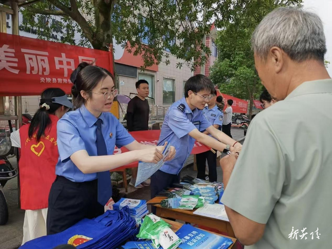 炎陵县霞阳镇人大组织“三官一员”进站服务群众