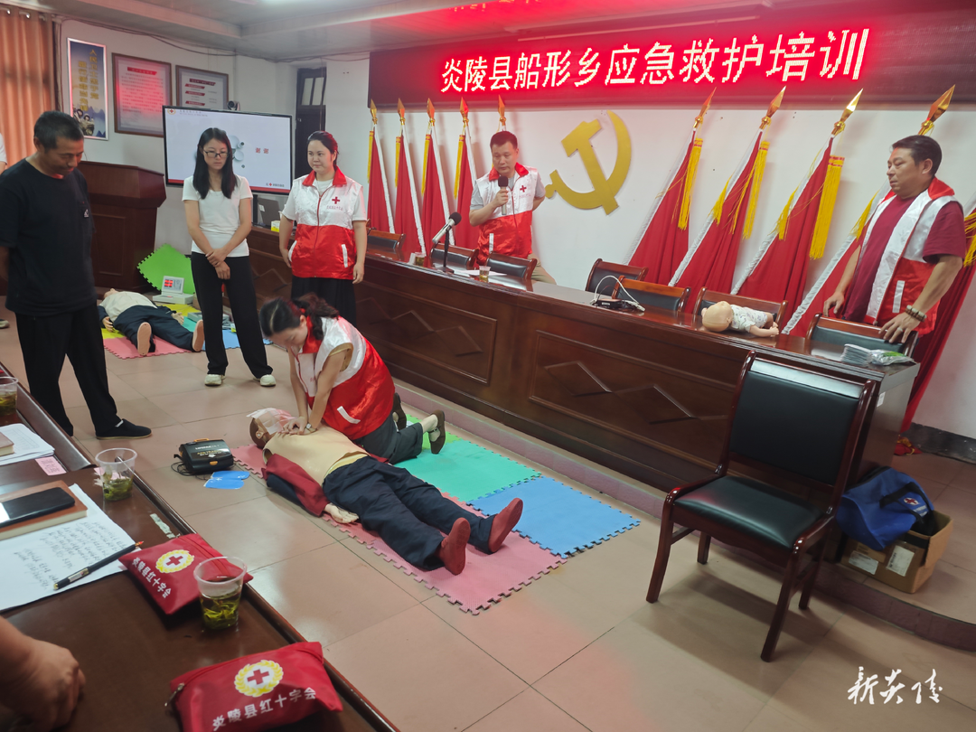 炎陵县船形乡开展应急救护培训