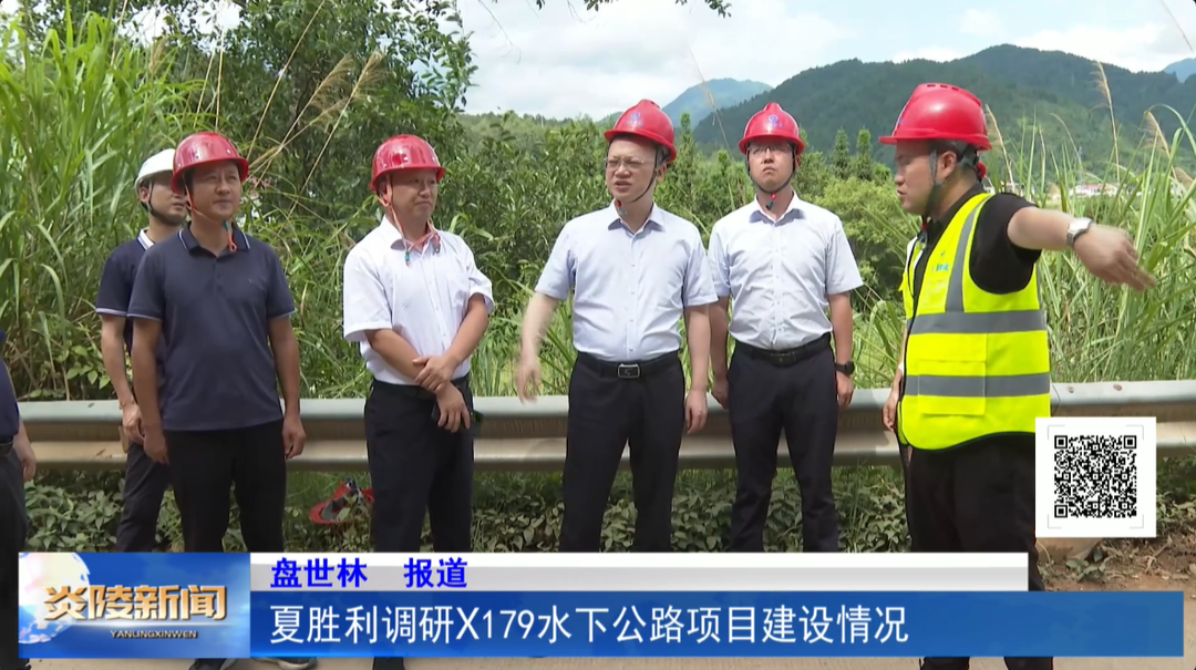 夏胜利调研X179水下公路项目建设情况