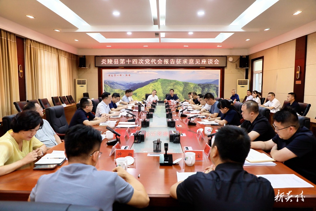 图文 | 夏胜利主持召开炎陵县第十四次党代会报告征求意见座谈会