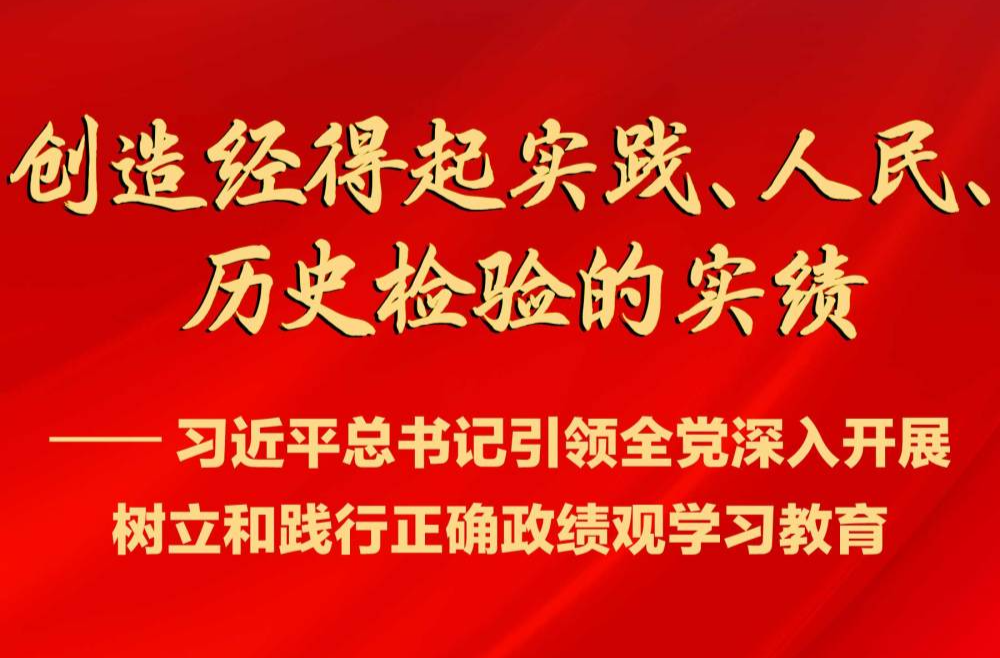 习近平总书记引领全党深入开展树立和践行正确政绩观学习教育