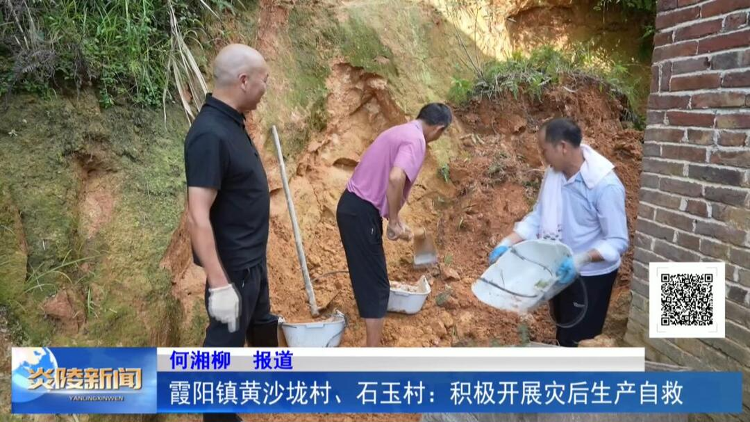 霞阳镇黄沙垅村、石玉村：积极开展灾后生产自救