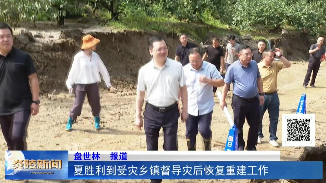 夏胜利到受灾乡镇督导灾后恢复重建工作