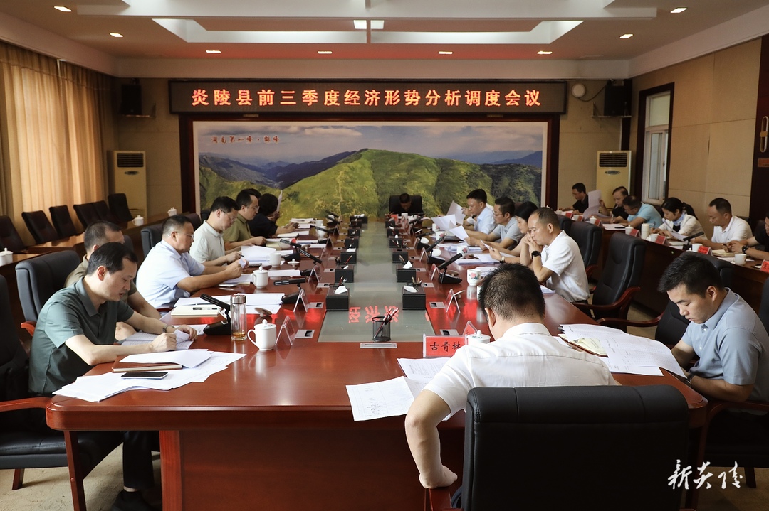 夏胜利主持召开炎陵县前三季度经济形势分析调度会议