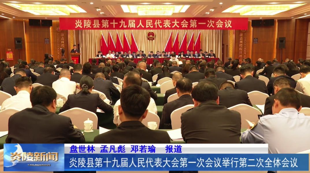 炎陵县第十九届人民代表大会第一次会议举行第二次全体会议